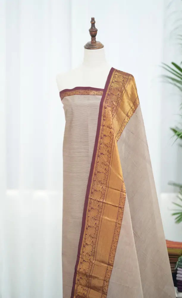 Swara Salwar - Mauve and Maroon Chettinad Cotton Unstitched Salwar salwar
